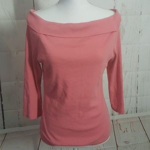 THE LIMITED WOMEN'S TOP SIZE L 3/4 SLEEVE